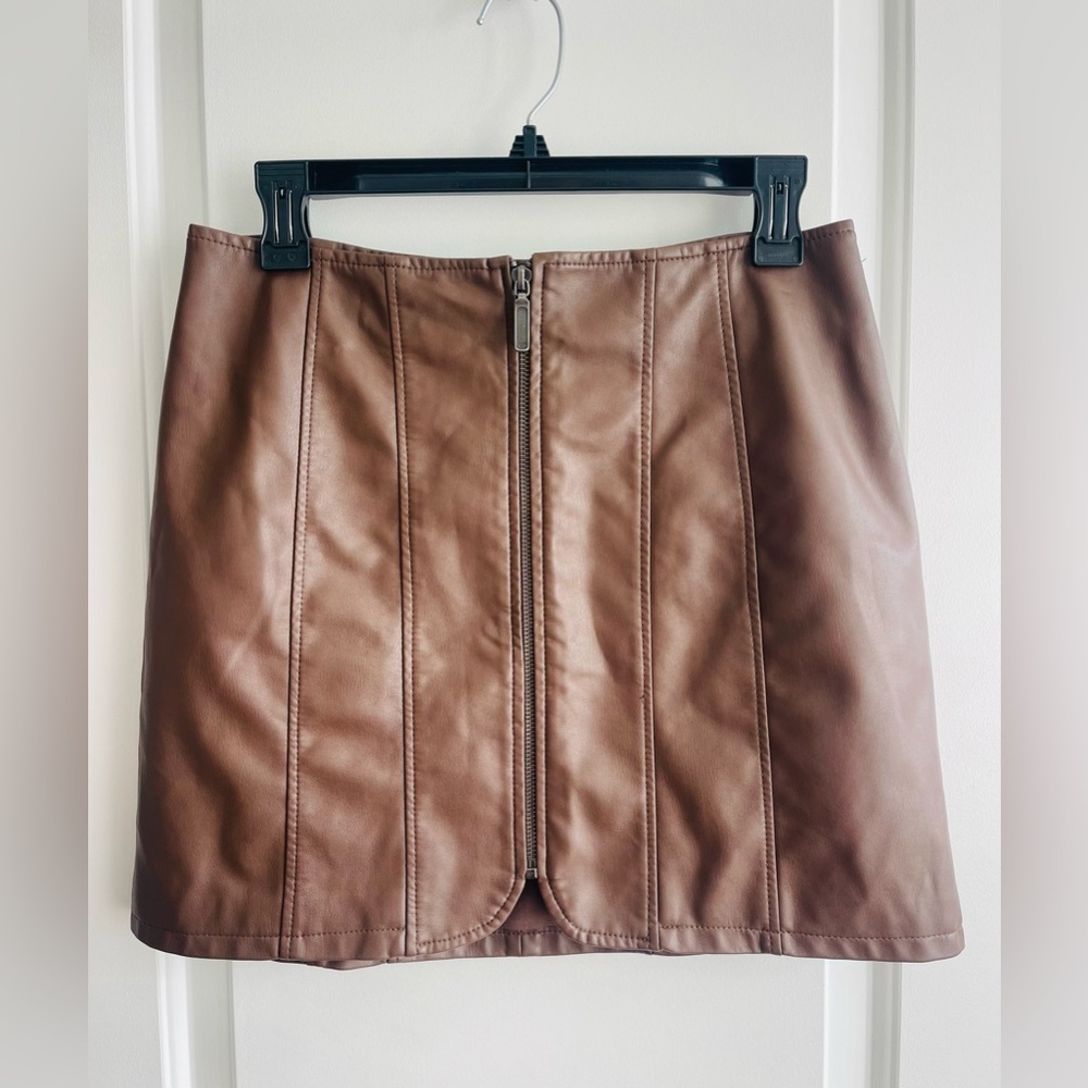 Sold Out Free People Layla Vegan Mini Skirt
